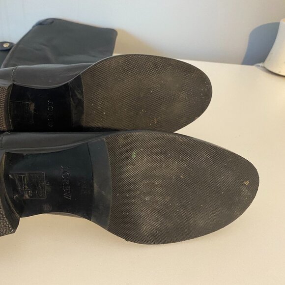 J. Crew Tall Black Leather Riding/Field Boots Women's 7 - Picture 13 of 13